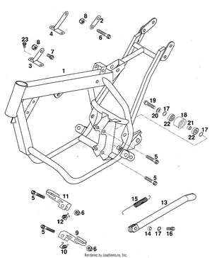 Frame, Side Stand Schematic
