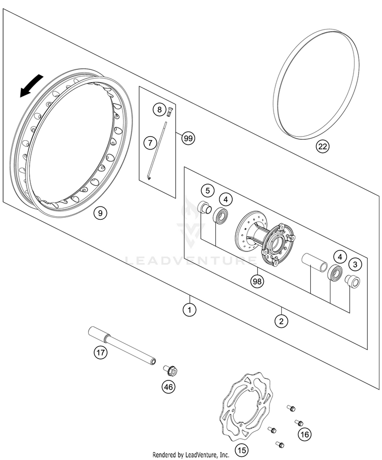 Front Wheel Schematic