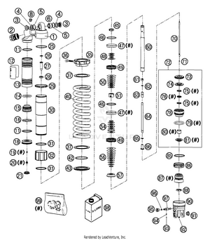 Shock Absorber Disassembled Schematic