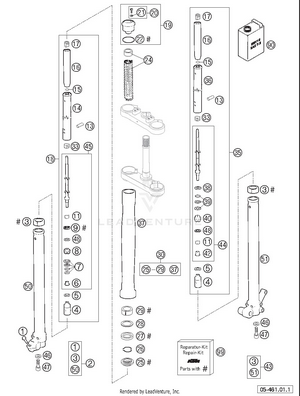 Fork Legs Marzocchi Schematic