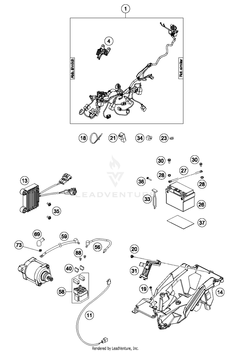 Wiring Harness 250 XC-W TPI CHASSIS - 2018 Schematic