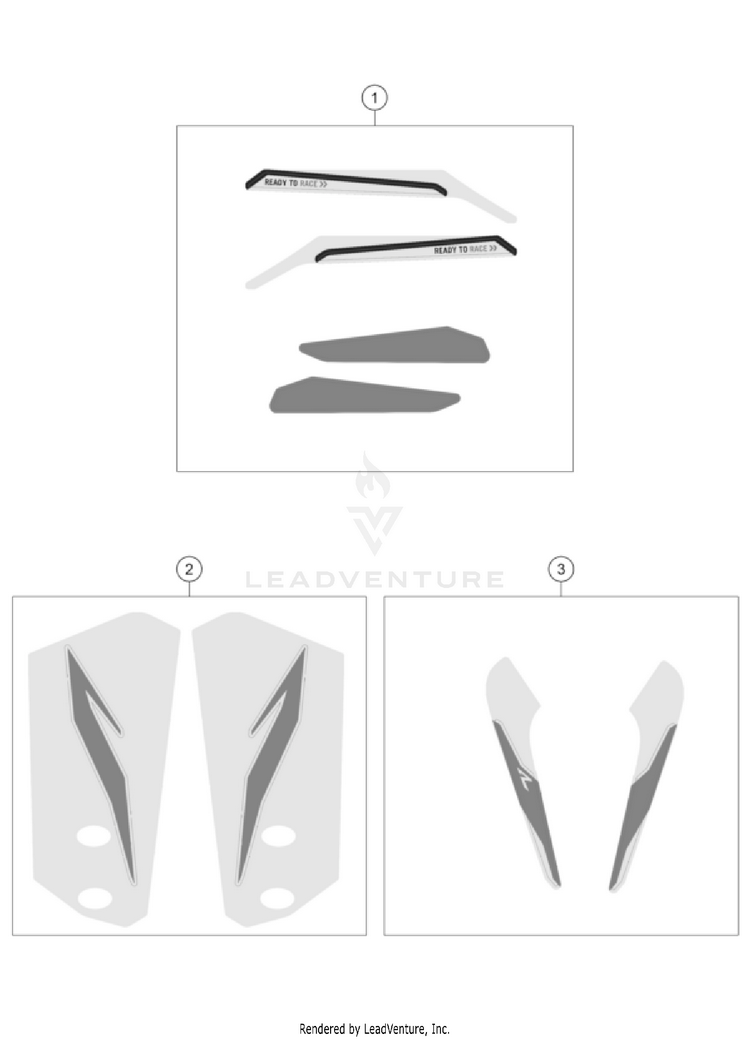 Decal 1290 SUPER ADVENTURE R OT US CHASSIS - 2022 Schematic