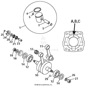 Crankshaft, Piston Schematic
