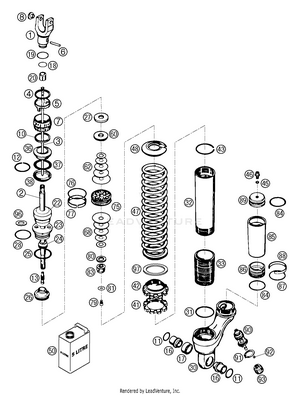 Shock Absorber Wp Disassembled Schematic