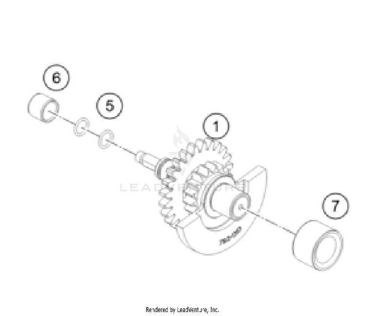 Balancer Shaft 350 SX-F ENGINE - 2026 Schematic