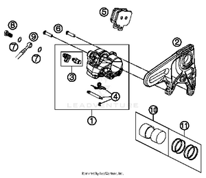 Brake Caliper Rear Schematic
