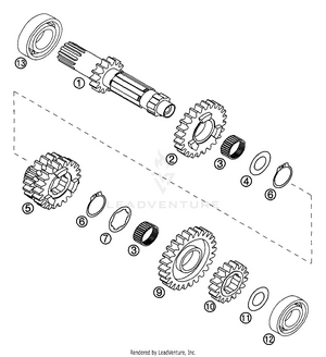 Transmission I - Main Shaft (eu) Schematic
