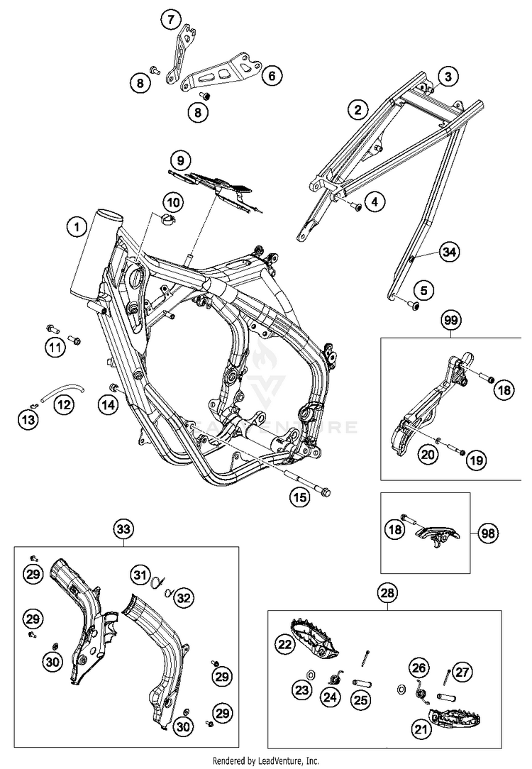 Frame 150 SX CHASSIS - 2017 Schematic