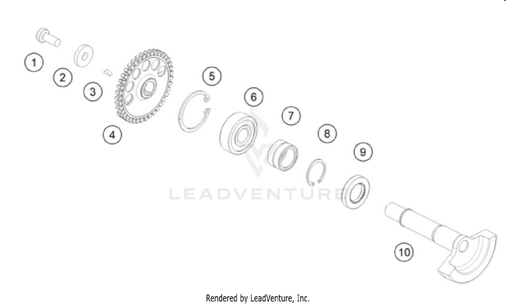Balancer Shaft 250 SX ENGINE - 2026 Schematic