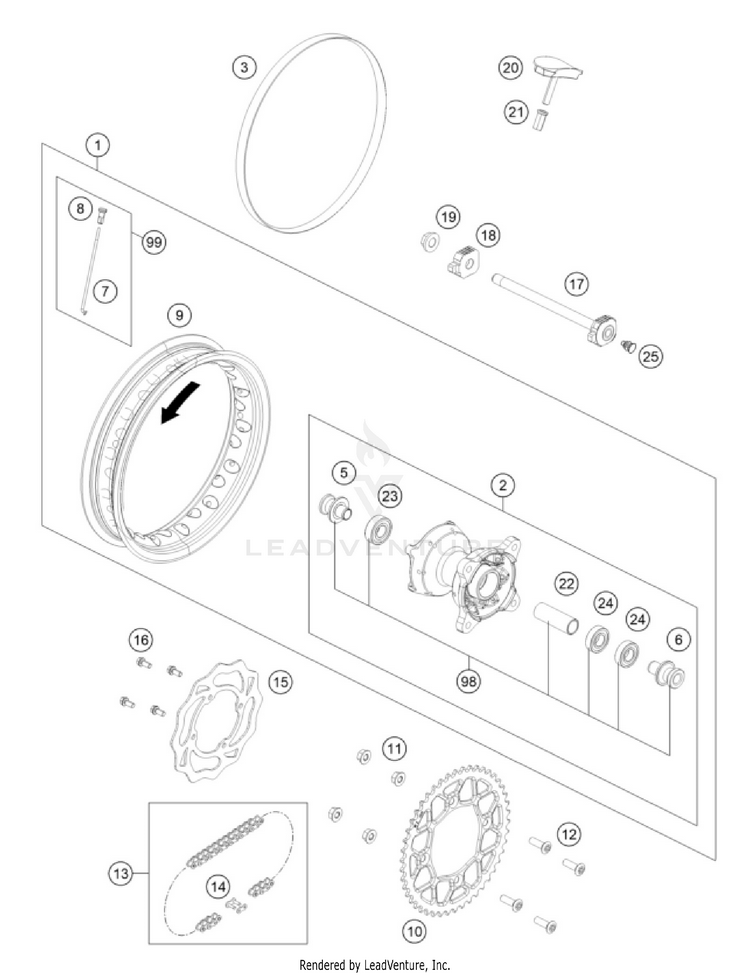 Rear Wheel Schematic