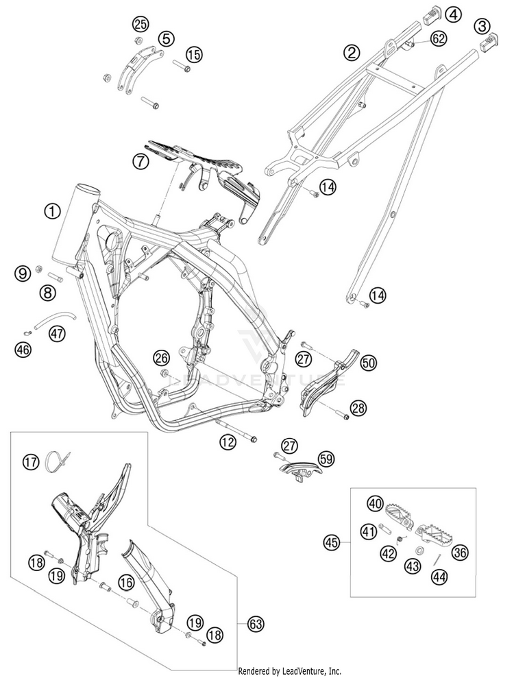 Frame 250 XC Chassis - 2011 Schematic