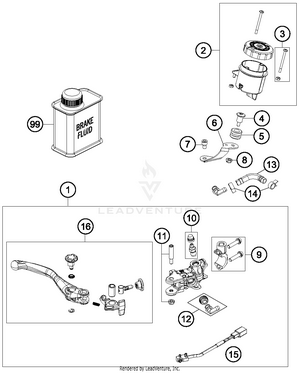 Hand Brake Cylinder Schematic