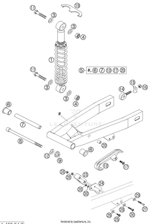 Swingarm, Shock Absorber Schematic