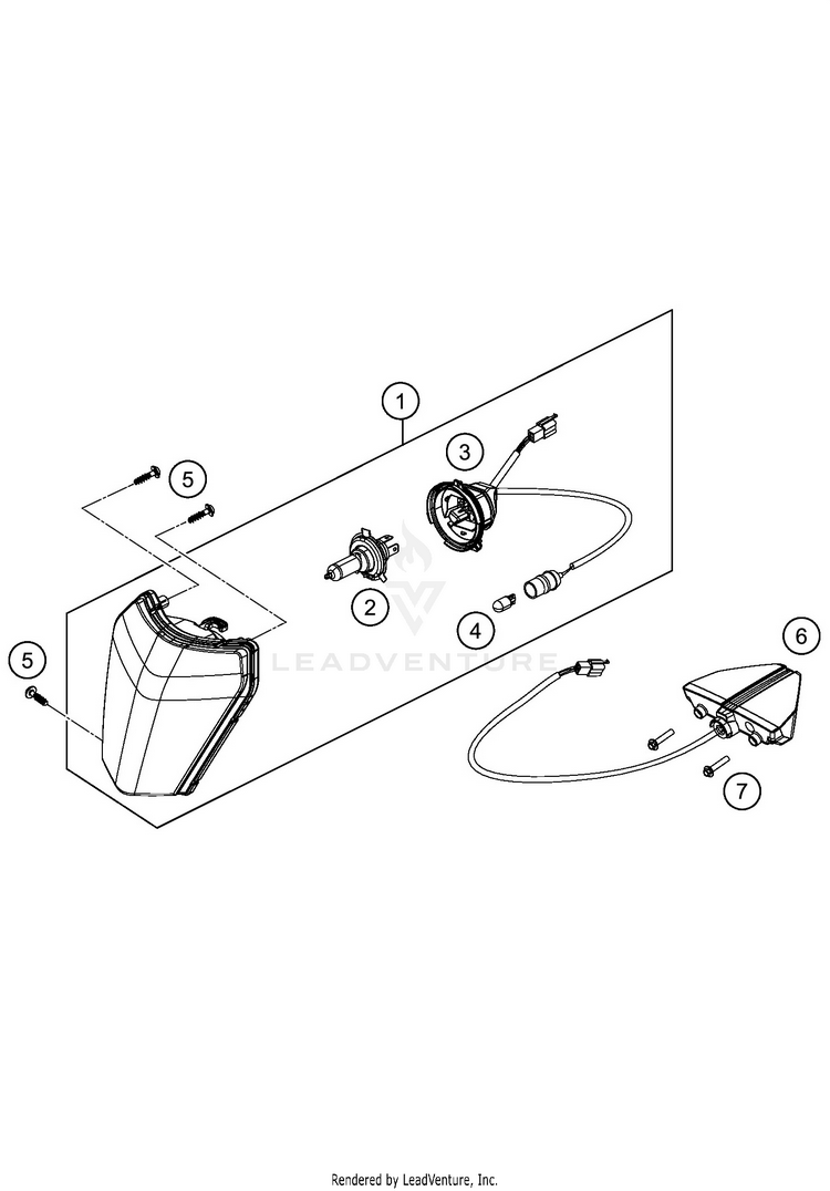 Lighting System 300 XC-W TPI CHASSIS - 2020 Schematic