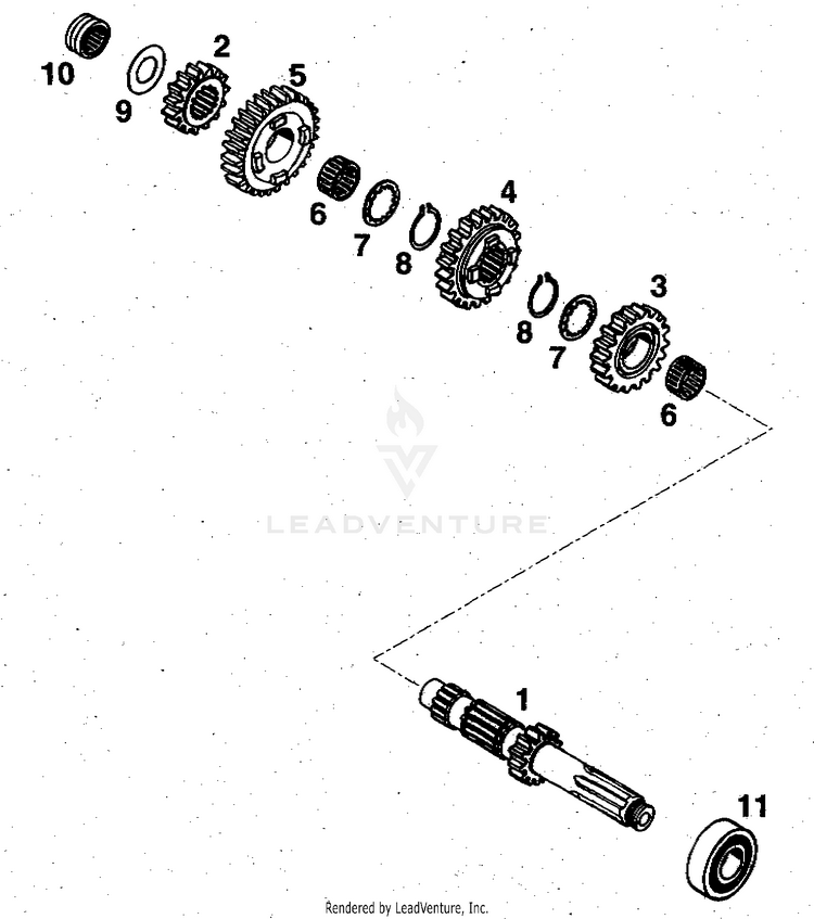 Transmission I 620 RXC-E Engine - 1997 Schematic