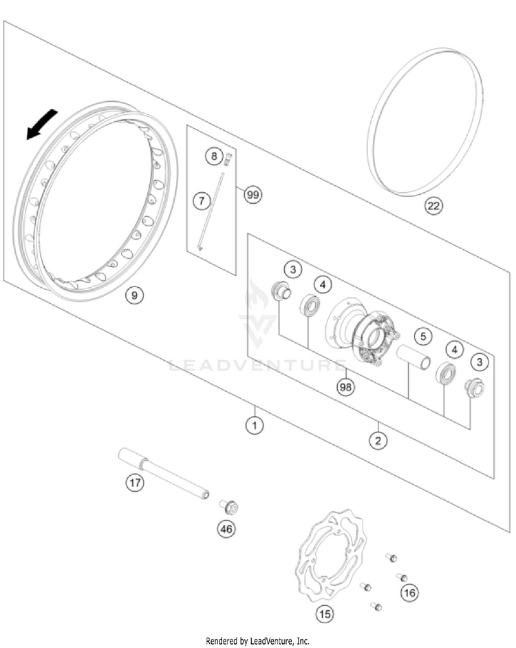 Front Wheel Schematic