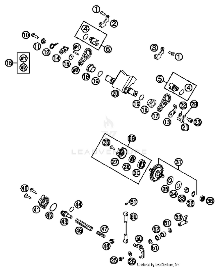 Exhaust Control 300 XCW Sixdays Engine - 2014 Schematic