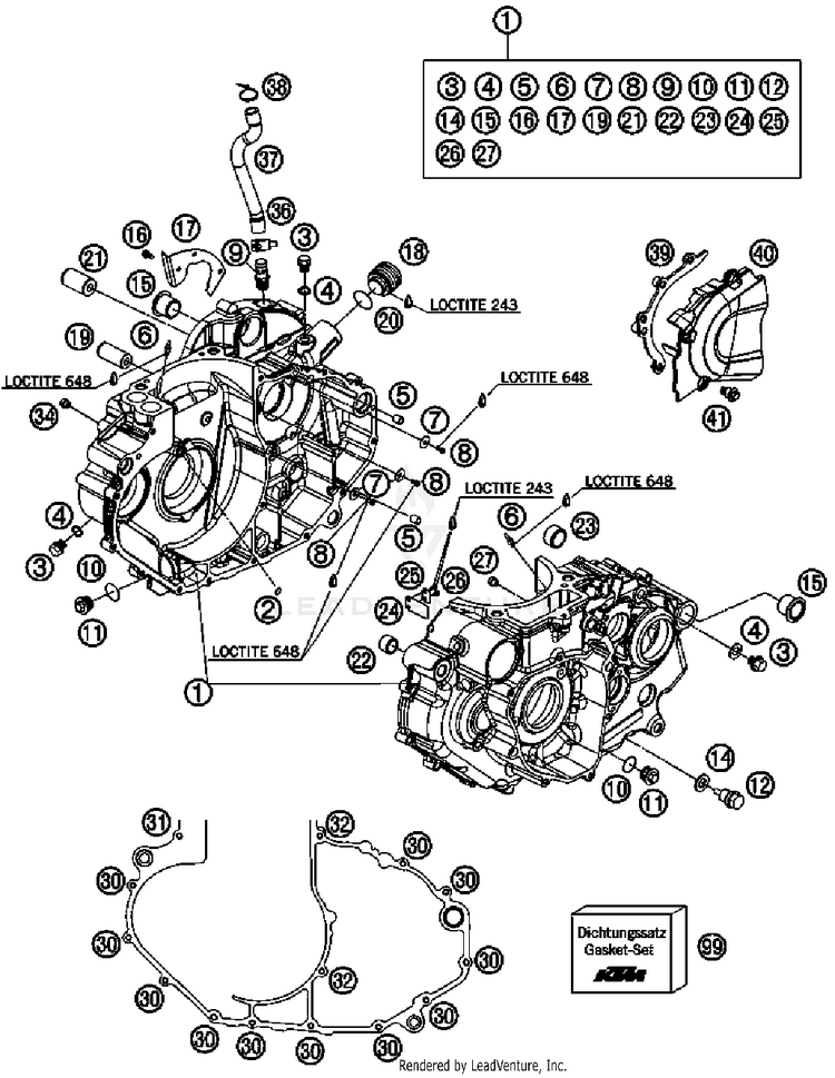 Engine Case 690 Duke Engine - 2008 Schematic