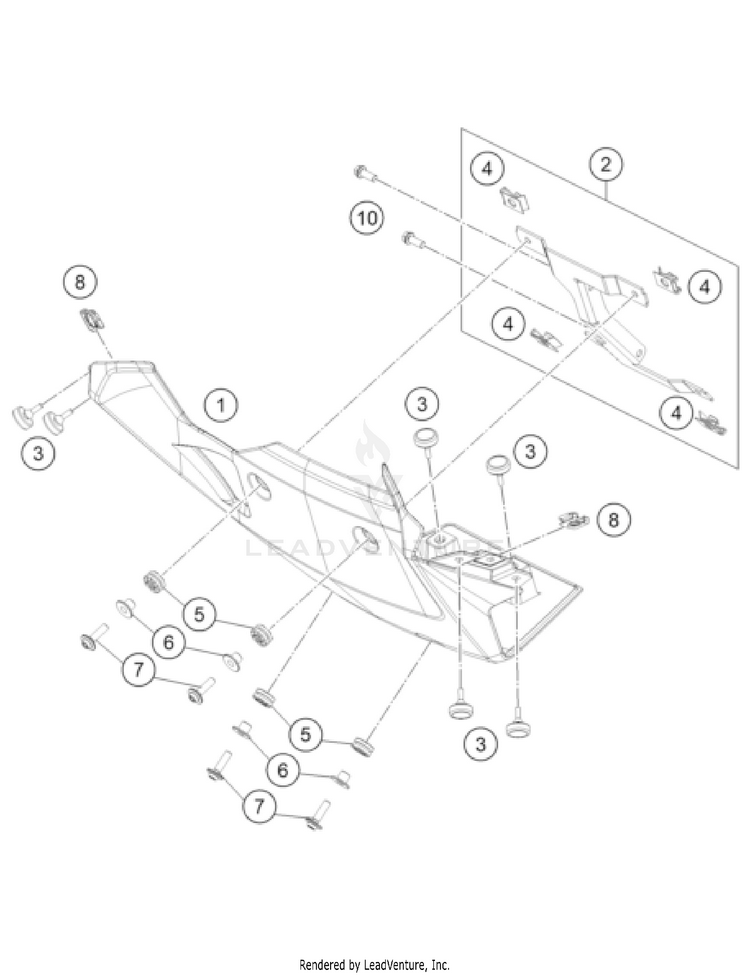 Engine Guard 1290 SUPER ADVENTURE S, black US CHASSIS - 2022 Schematic