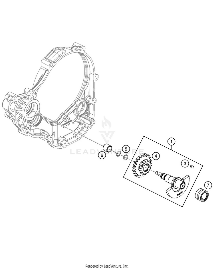 Balancer Shaft 350 SX-F ENGINE - 2020 Schematic