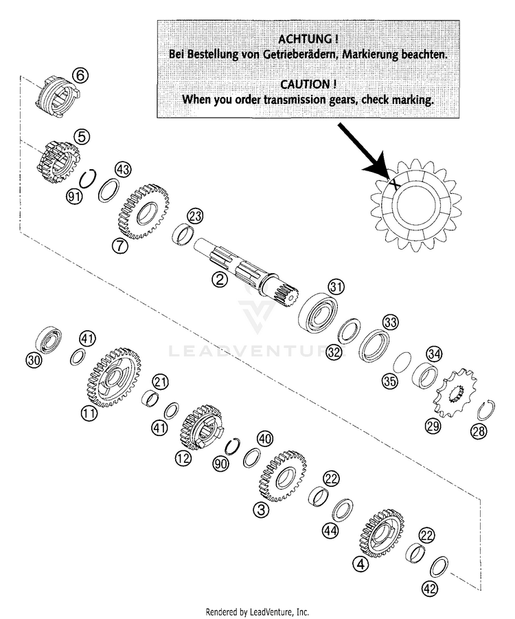 Transmission Ii - Countershaft 200 SX Engine - 2004 Schematic