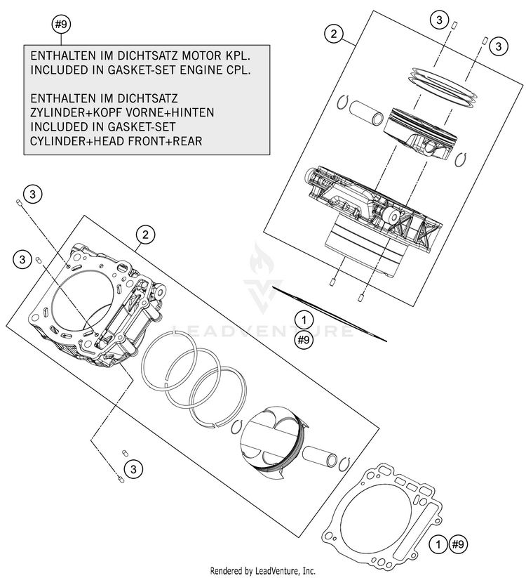 Cylinder 1290 SUPER ADVENTURE R ENGINE - 2020 Schematic
