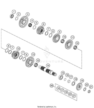 Transmission Ii - Countershaft Schematic