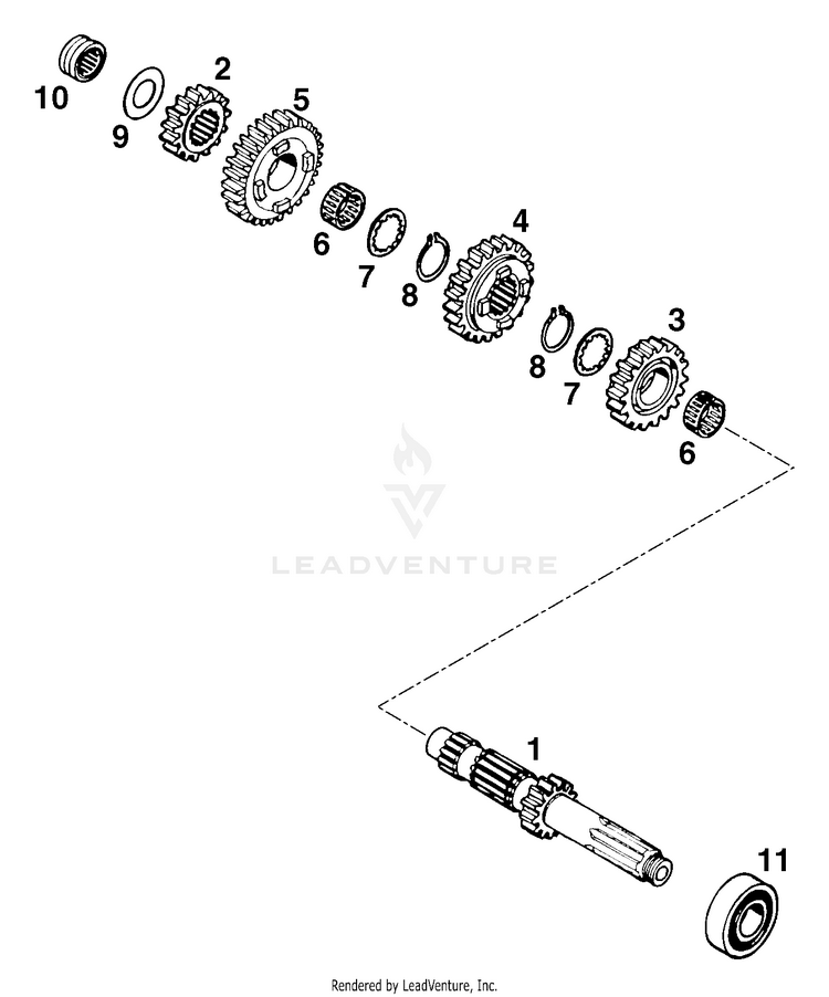 Transmission I 620 R Engine - 1998 Schematic