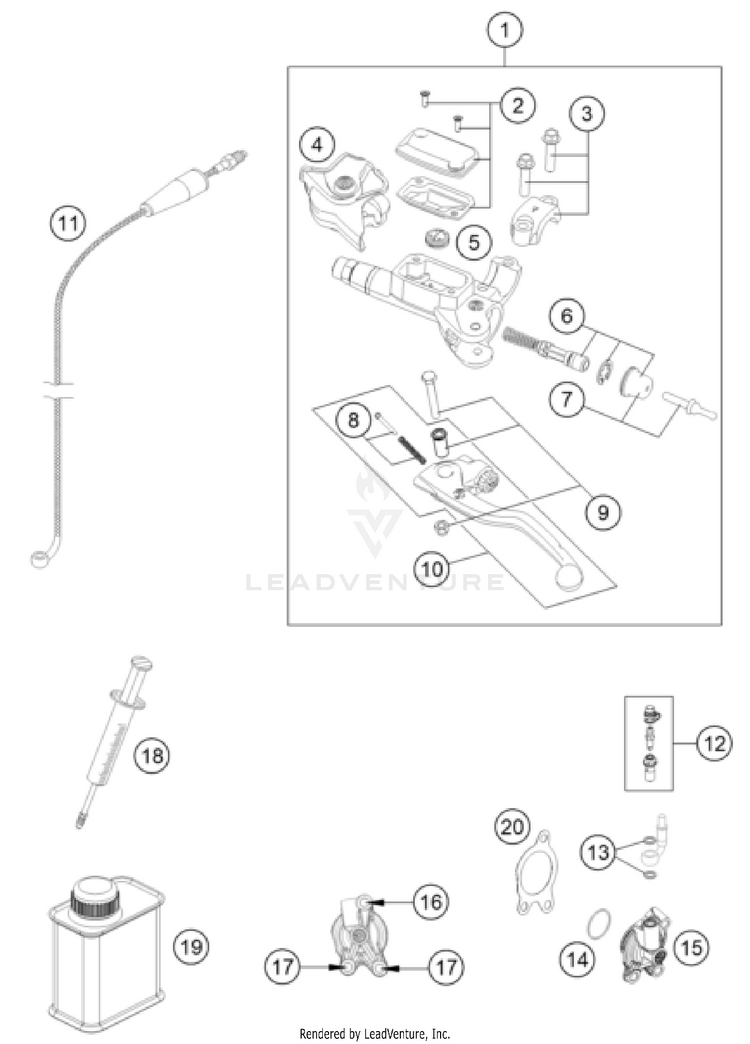 Clutch Control 350 EXC-F ENGINE - 2026 Schematic