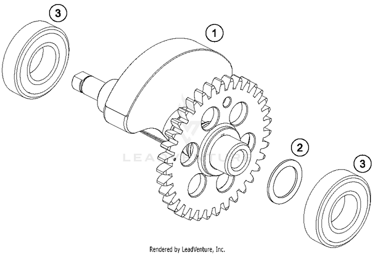 Balancer Shaft 690 ENDURO R ENGINE - 2017 Schematic