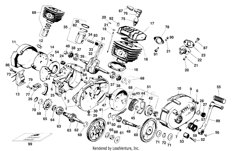 Engine S5-E 50 Mini Adventure Engine - 2000 Schematic