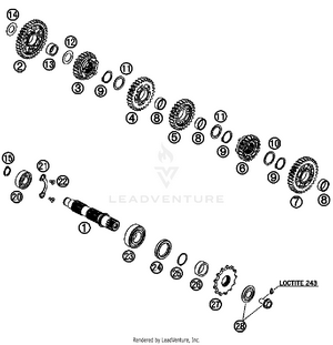 Transmission Ii - Countershaft Schematic