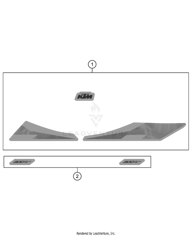 Decal 300 XC-W TPI CHASSIS - 2020 Schematic