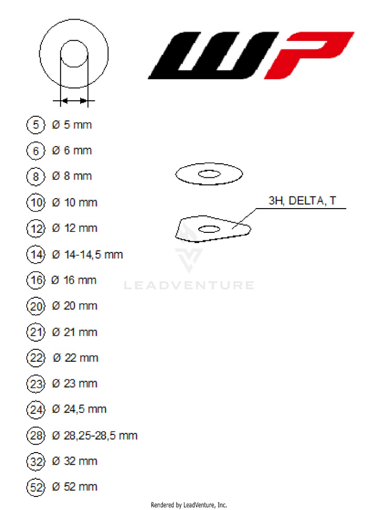 Wp Shims For Setting 125 SX CHASSIS - 2026 Schematic