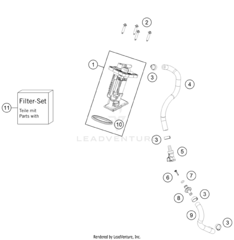 Fuel Pump 300 XC CHASSIS - 2025 Schematic