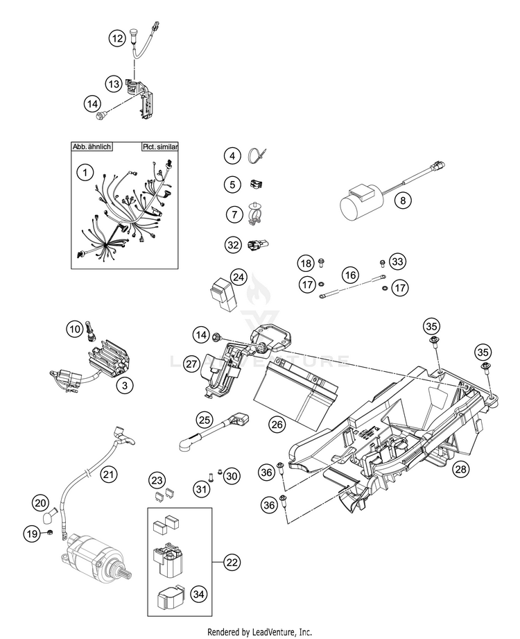 Wiring Harness 450 SX-F FACTORY EDITION CHASSIS - 2019 Schematic