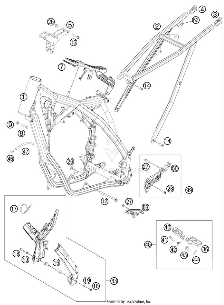Frame 250 XC Chassis - 2012 Schematic