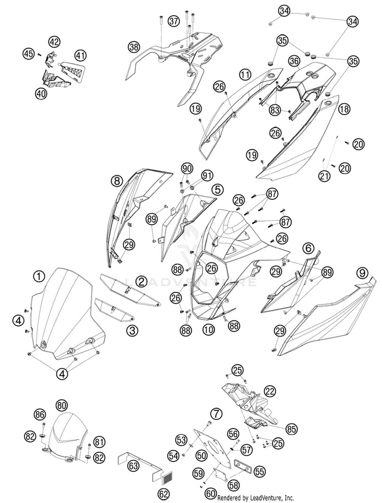 Msak, Fenders 990 Supermoto T Orange Chassis - 2010 Schematic