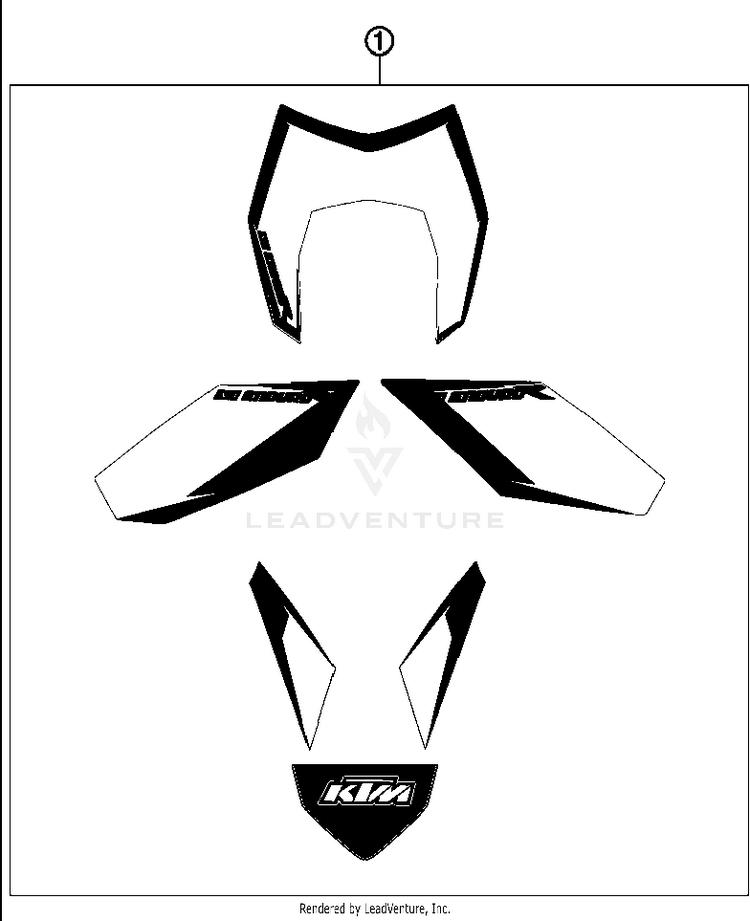 Decal 690 Enduro Chassis - 2012 Schematic