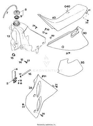 Tank, Seat, S.covers Schematic