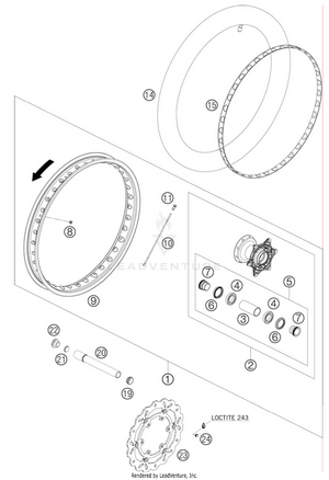 Front Wheel Schematic