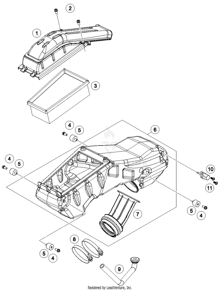 Air Filter 690 ENDURO R CHASSIS - 2017 Schematic