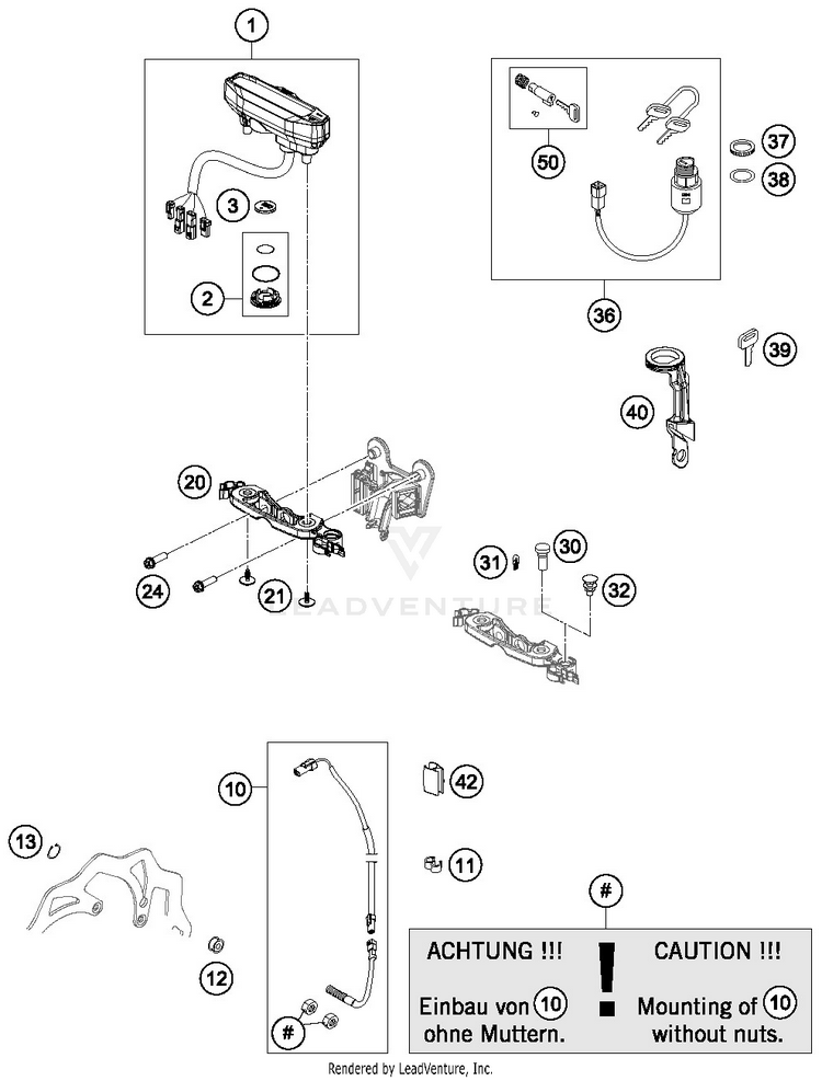 Instruments / Lock System 350 EXC-F CHASSIS - 2019 Schematic