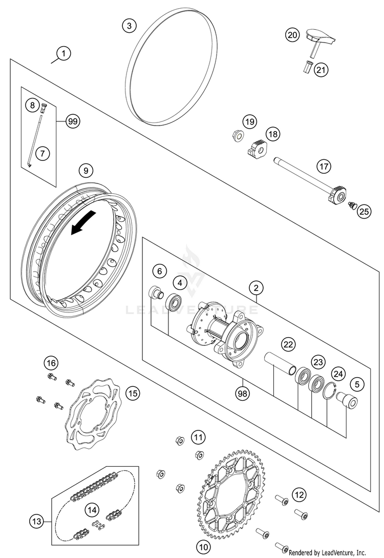 Rear Wheel Schematic