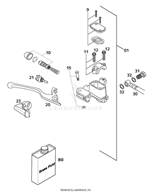 Hand Brake Cylinder Schematic