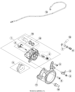 Brake Caliper Rear Schematic