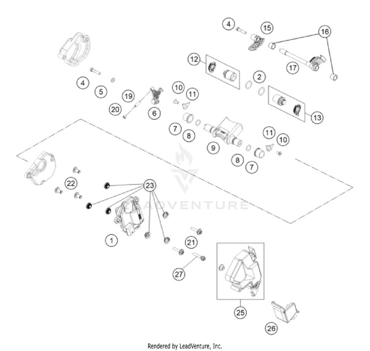 Exhaust Control 250 SX ENGINE - 2026 Schematic