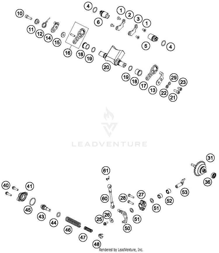 Exhaust Control 250 XC-W TPI ENGINE - 2019 Schematic