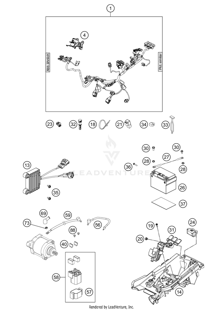 Wiring Harness 250 XC-W TPI Chassis - 2021 Schematic