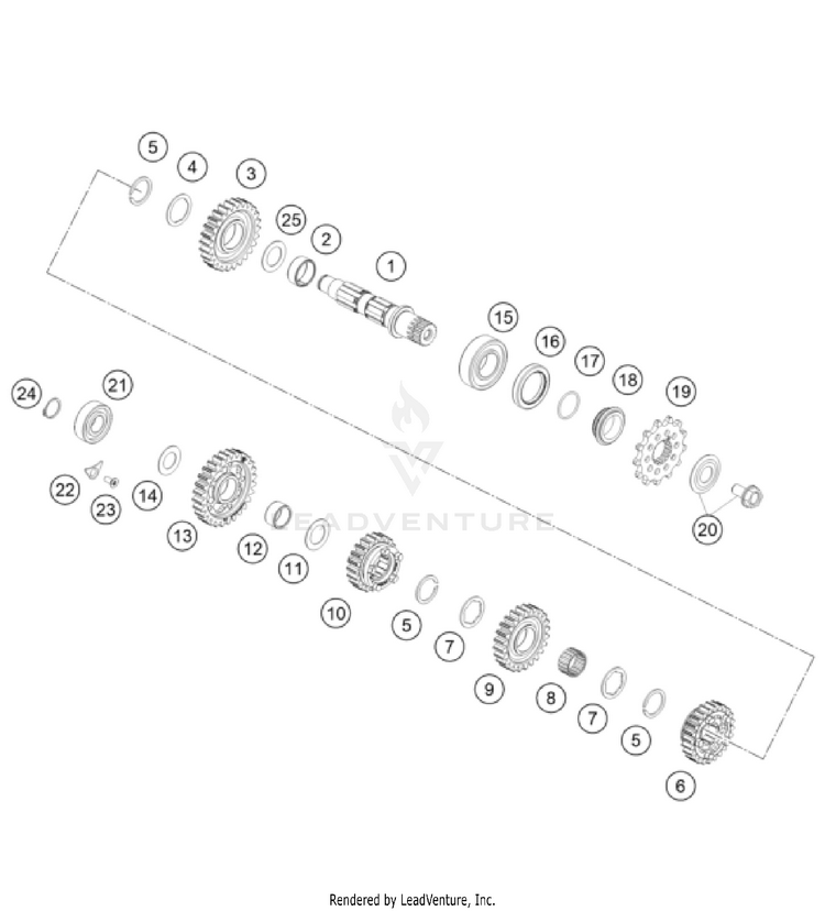 Transmission Ii - Countershaft Schematic